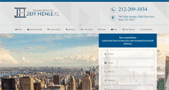 Desktop Screenshot of jeffhenlelaw.com