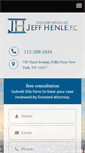 Mobile Screenshot of jeffhenlelaw.com